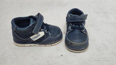 scarpe chicco numero 19 blu primi passi bimbo