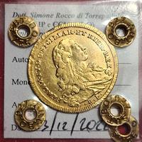 Moneta oro 6 ducati 1776 Ferdinando IV 