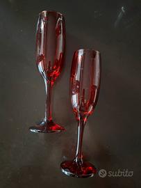 Set bicchieri rossi