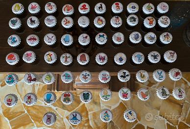 64 tappi Pokemon succhi di frutta NON SPEDISCO