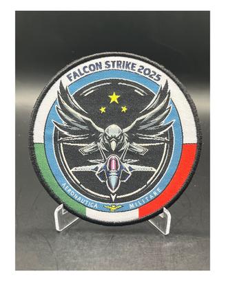 Patch Falcon Strike 2025 Aeronautica Ricamata