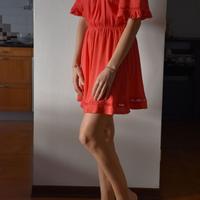 Vestito abito estivo tg S colore corallo