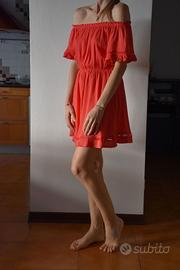 Vestito abito estivo tg S colore corallo