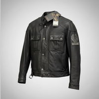 Giacca Moto Belstaff Pelle Taglia L con Protezioni