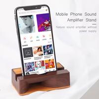 Amplificatore portatile in legno per cellulari