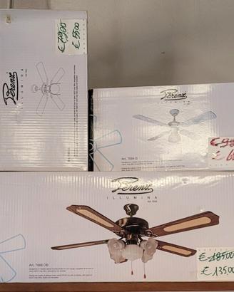 nuovi ventilatori da soffitto vari