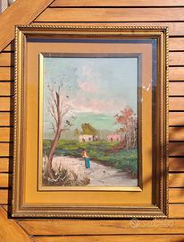 Quadro olio su tela firmato Antonio Ponticelli