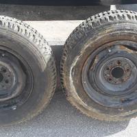 2 cerchi in ferro da 5,5 X 14 Mercedes w123