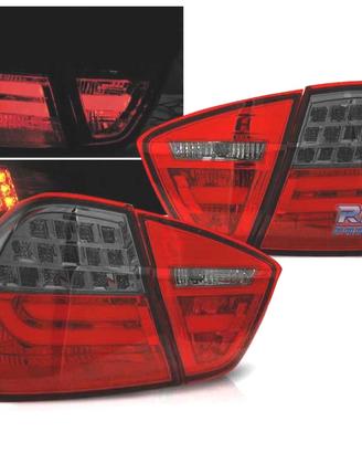 FANALI BMW E90 05-08 LED ROSSO FUMÈ SCURO