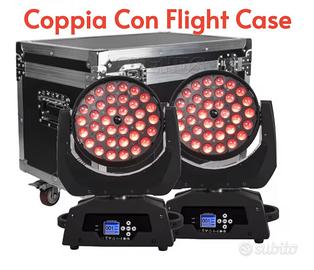 Teste Mobili Wash Zoom Led 36x18w RGBWAUV + Baule