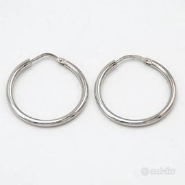 Orecchini Chimera in argento 925 a cerchio L.426