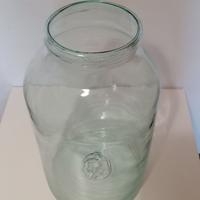 Vaso alto in vetro spesso trasparente da pavimento