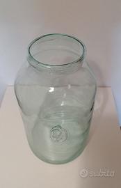Vaso alto in vetro spesso trasparente da pavimento