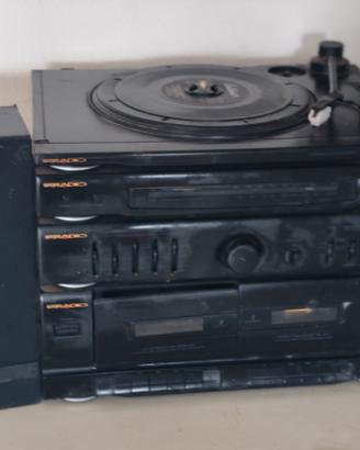 combo radio giradischi e lettore audiocassette 