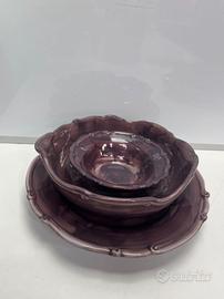 Set Ceramica Toscana: vassoio e insalatiere