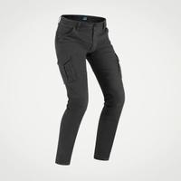 Jeans moto Uomo PMJ  SANTIAGO - Grigio e Nero