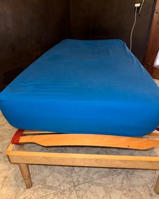letto singolo (con rete e materasso)