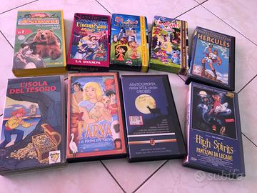 N.9videocassette originali Cartoni Animati