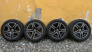 Set 4 ruote complete con cerchi originali Mercedes