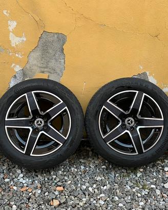 Set 4 ruote complete con cerchi originali Mercedes