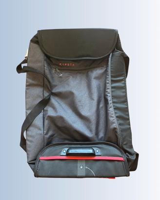 trolley Kipsta 70 litri, colore nero/grigio
