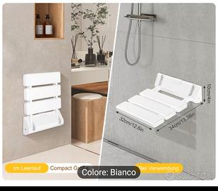 Sgabello doccia pieghevole