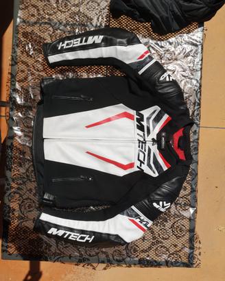 giacca moto 50 mtech uomo in pelle