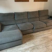 Divano letto sfoderabile - grigio