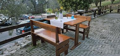 Set tavolo con panche