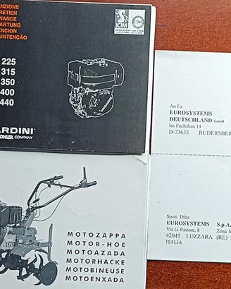 motozappe a 3 velocità + 1 RM professionale
