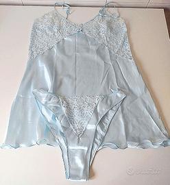 Set babydoll turchese, Venere tg 48