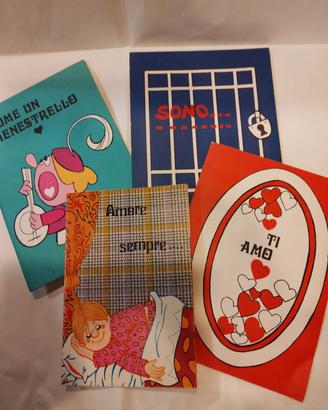 biglietti pop up tema amore anni 60/70