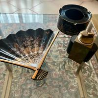 Japanese Shibata Tenmoku-Kiku Gold Decorated