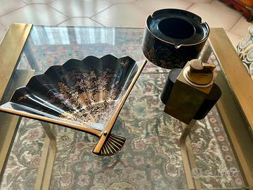 Japanese Shibata Tenmoku-Kiku Gold Decorated