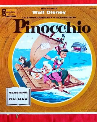 Disco LP Pinocchio colonna sonora Disney 1979