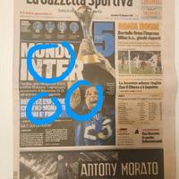 Sacro Graal Inter: Gazzetta autografata Mondiale
