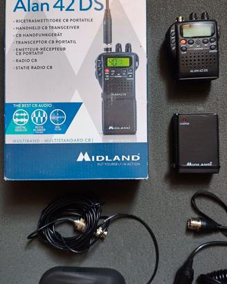CB portatile MIDLAND Alan 42 DS + Antenna Magnetic