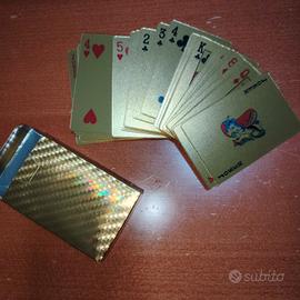 Carte da gioco dorate
