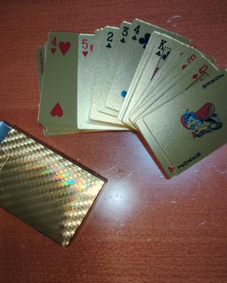 Carte da gioco dorate