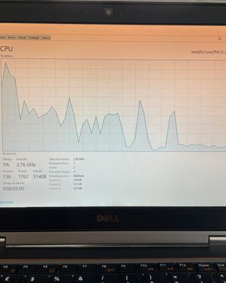 Notebook portatile DELL i5 ssd