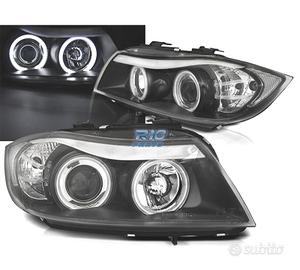 FARI BMW E90 E91 05-08 ANGEL EYES CCFL FONDO NERO