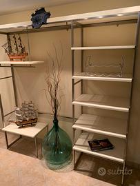 Scaffale acciaio + legno