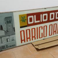 insegna pubblicitaria vetro anni 50 drogheria