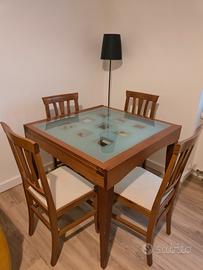 Tavolo 90x90 allungabile (180 cm)