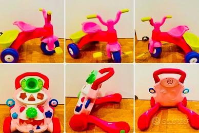 Giochi bambina primi passi e triciclo