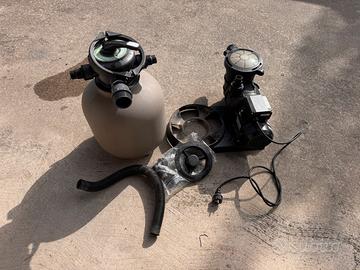 Filtro pompa piscina 750w sabbia silenziosa