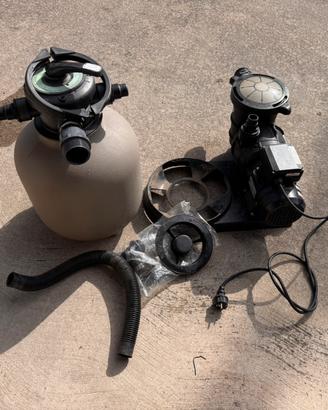 Filtro pompa piscina 750w sabbia silenziosa