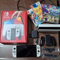 Nintendo switch oled come nuova + 4 giochi