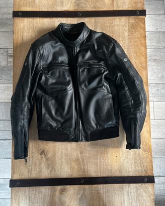 Giacca moto in pelle Spike