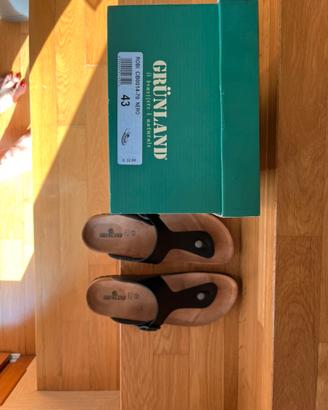 Originali infradito nere nuove Grunland n43